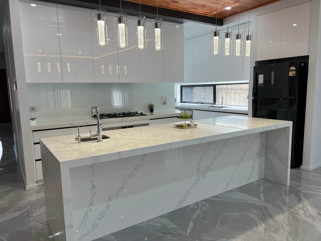 Kitchen Island Benchtop with Lucrative Facade